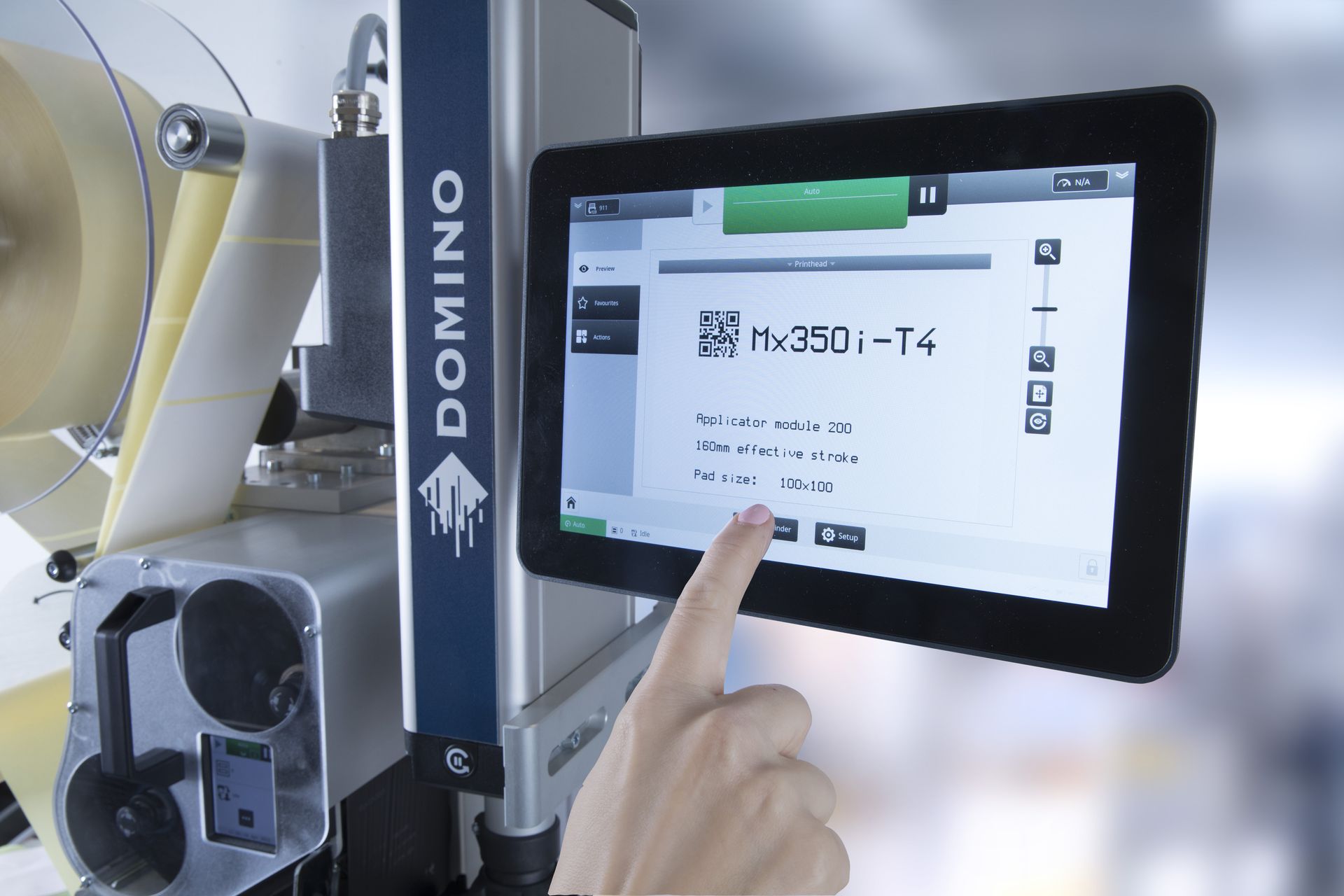 domino mx-series printer user interface