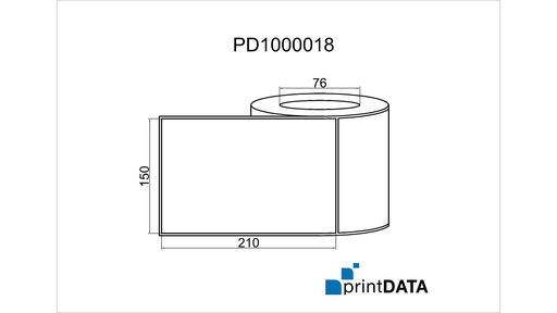 [PD100018] Thermal Transfer Synthetic Labels; 150mm x 210mm